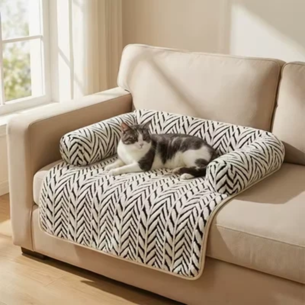 Manta Nido para Gatos Casa Bella™ – Cama Protectora de Sofá Suave, Antideslizante y Lavable