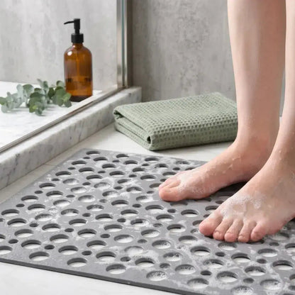AquaStep — Alfombra Antideslizante para Ducha con Ventosas y Protección Antibacteriana