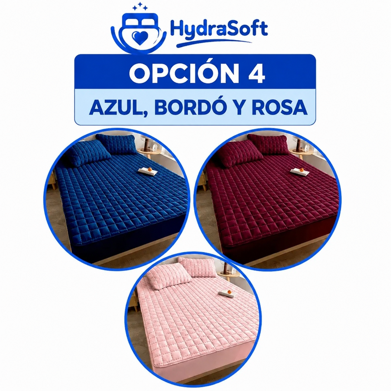 [PAGÁ 1, LLEVÁ 3] HydraSoft™ Juego de Cama Impermeable Premium – Cubrecama + 2 Fundas de Almohada